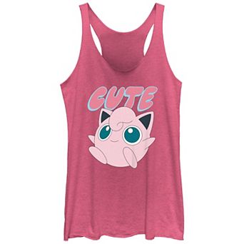 Juniors' Pokemon Jigglypuff Cute Racerback Tank Top