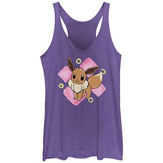Juniors' Pokemon Eevee Draw Racerback Tank Top