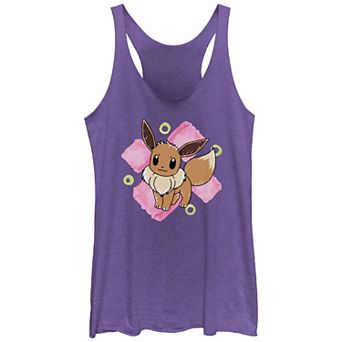 Juniors' Pokemon Eevee Draw Racerback Tank Top