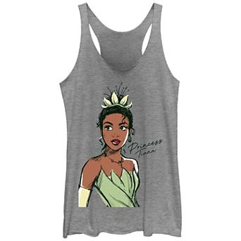 Disney's The Princess And The Frog Tiana Sketch Juniors' Racerback Tank Top