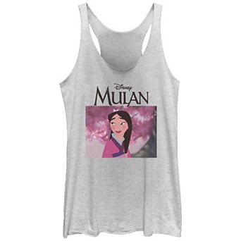 Disney's Mulan Cherry Blossom Scene Juniors' Racerback Tank Top