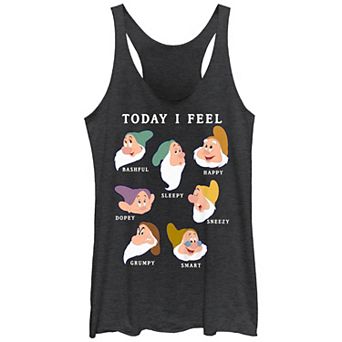 Disney's Snow White And The Seven Dwarfs Today I Feel Juniors' Racerback Tank Top