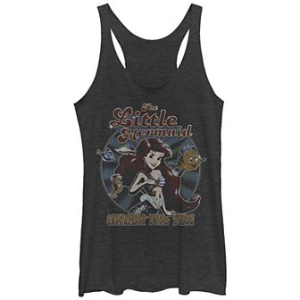 Disney's The Little Mermaid Ariel Vintage Under The Sea Juniors' Racerback Tank Top