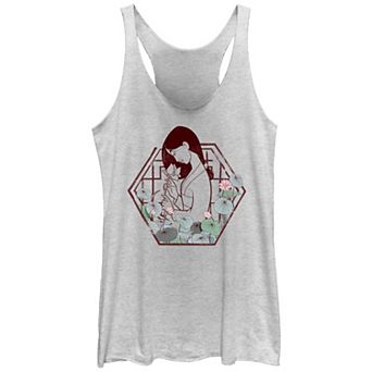 Disney's Mulan Profile Portrait Juniors' Racerback Tank Top