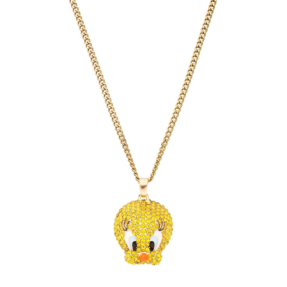 Looney Tunes Tweety Bird Bling Necklace Women s Size 22