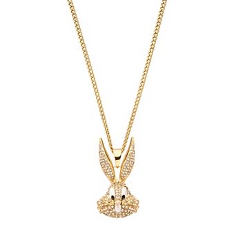 Looney Tunes Bugs Bunny Crystal Bling Necklace