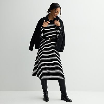 Women's Nine West Flare Sweater Dress