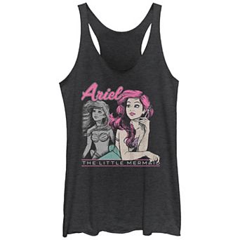 Disney's The Little Mermaid Ariel 90s Retro Style Juniors' Racerback Tank Top