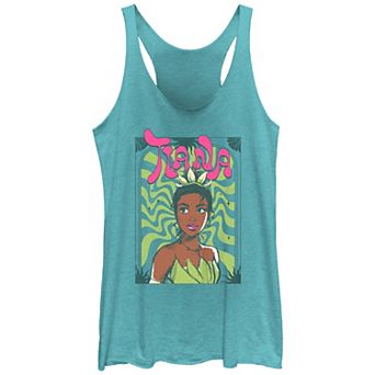 Disney's The Princess And The Frog Tiana Groovy Portrait Juniors' Racerback Tank Top