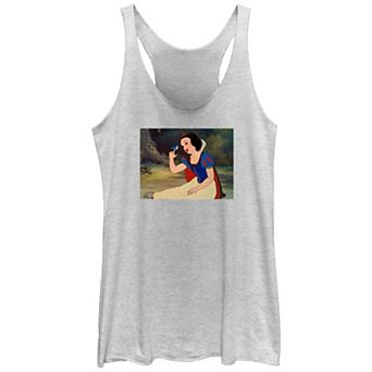 Disney's Snow White Singing With Little Bird Juniors' Racerback Tank Top