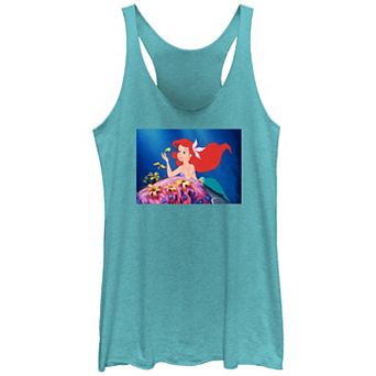Disney's The Little Mermaid Ariel Dreaming Awake Juniors' Racerback Tank Top