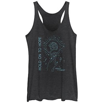 Disney's Beauty And The Beast Hold On To Hope Juniors' Racerback Tank Top