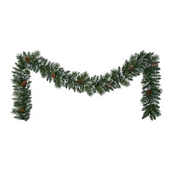 PULEO INTERNATIONAL 9-ft. Snowy Artificial Garland