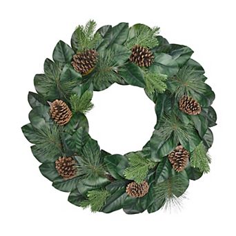 Puleo International Inc. Magnolia Artificial Wreath