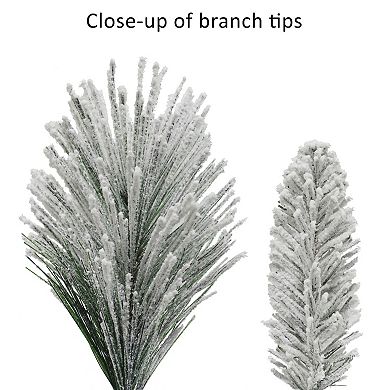 Puleo International Inc. Adorned Flocked Artificial Wreath