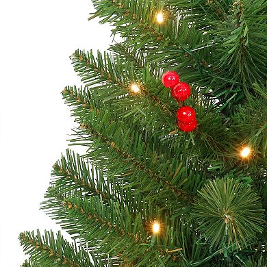 Puleo International Inc. 3.5-ft. Pre-Lit Potted Artificial Trees 2-piece Set