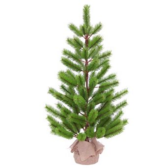Puleo International Inc. 3-ft. Fir Artificial Tree in Burlap Sac