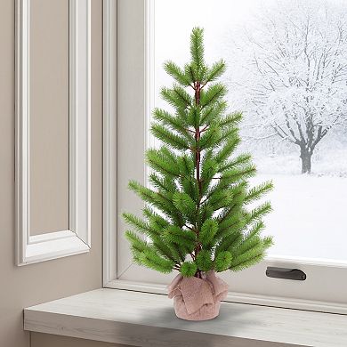 Puleo International Inc. 3-ft. Fir Artificial Tree in Burlap Sac