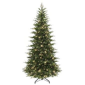 Puleo International Inc. 7.5-ft. Pre-Lit Slim Calgary Fir Artificial Christmas Tree