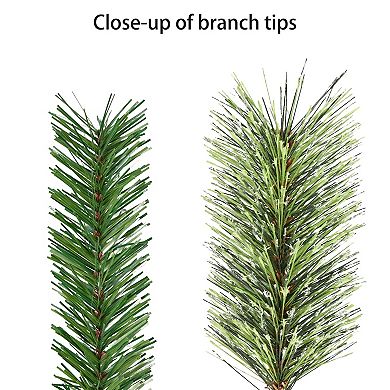 PULEO INTERNATIONAL 3-ft. Pre-Lit Pine Christmas Tree in Burlap Sac