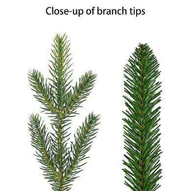 Puleo International Inc. 6-ft. Topiary Alpine Artificial Christmas Tree in Burlap Sac