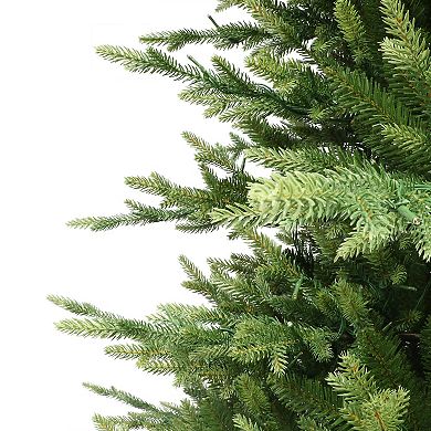 Puleo International Inc. 7.5 ft. Pre-Lit Dorchester Fir Artificial Christmas Tree