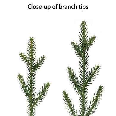 Puleo International Inc. 7.5 ft. Pre-Lit Dorchester Fir Artificial Christmas Tree