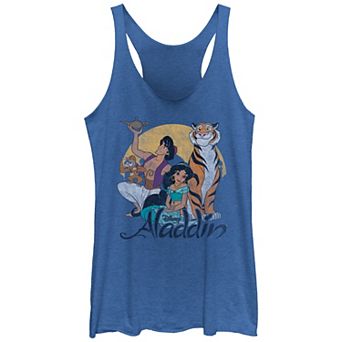 Disney's Aladdin And Friends Portrait Juniors' Racerback Tank Top