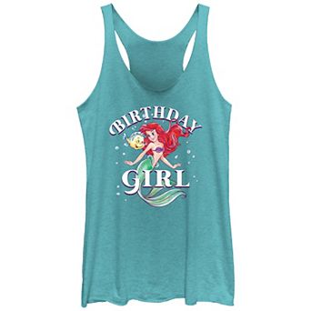 Disney's The Little Mermaid Ariel Birthday Girl Juniors' Racerback Tank Top