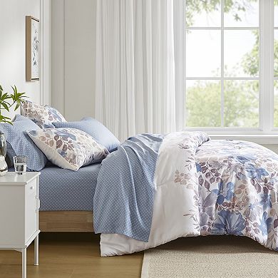 Madison Park Essentials Piper Floral Comforter Set with Bed Sheets