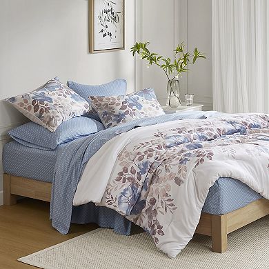 Madison Park Essentials Piper Floral Comforter Set with Bed Sheets