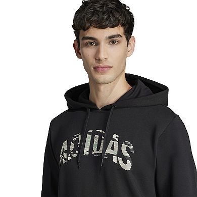 Men's adidas Camouflage Linear Sportswear Graphic Hoodie