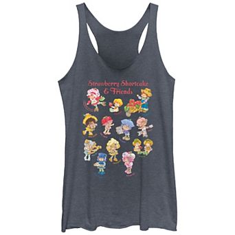 Juniors' Strawberry Shortcake And Friends Racerback Tank Top