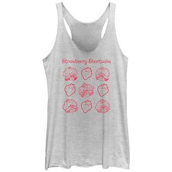 Juniors' Strawberry Shortcake Icons Racerback Tank Top