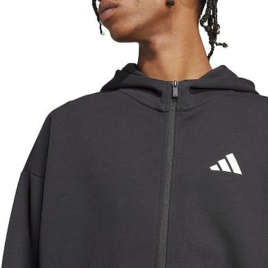 Men's adidas Future Icons Small Logo Full-Zip Sportswear Hoodie