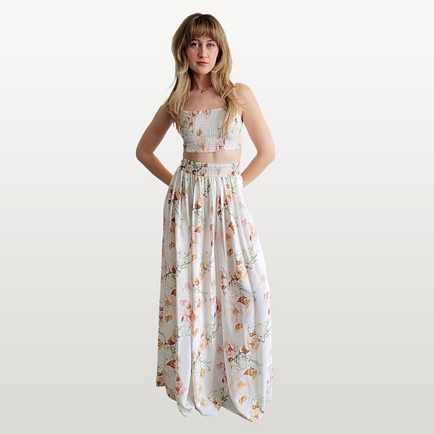 Juniors 1412 2 pc. Floral Cami Maxi Skirt Set