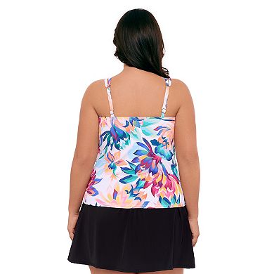 Plus Size Bal Harbour Ring Tankini Top