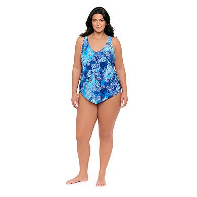 Plus Size Bal Harbour V-Neck Hanky Fauxkini