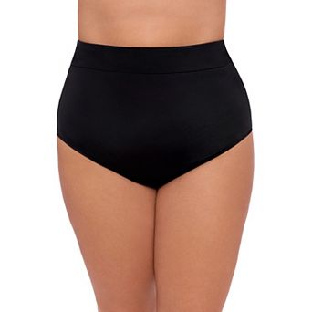 Plus Size Bal Harbour Super High-Waist Shaper Swim Brief Bottoms