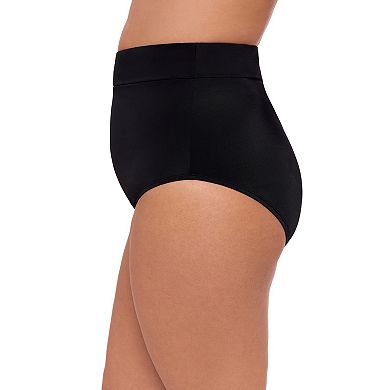 Plus Size Bal Harbour Super High-Waist Shaper Swim Brief Bottoms