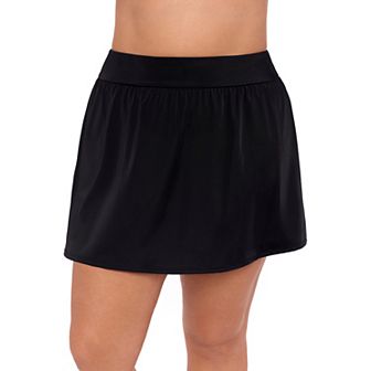 Plus Size Bal Harbour Super High-Waist Swim Skirtini