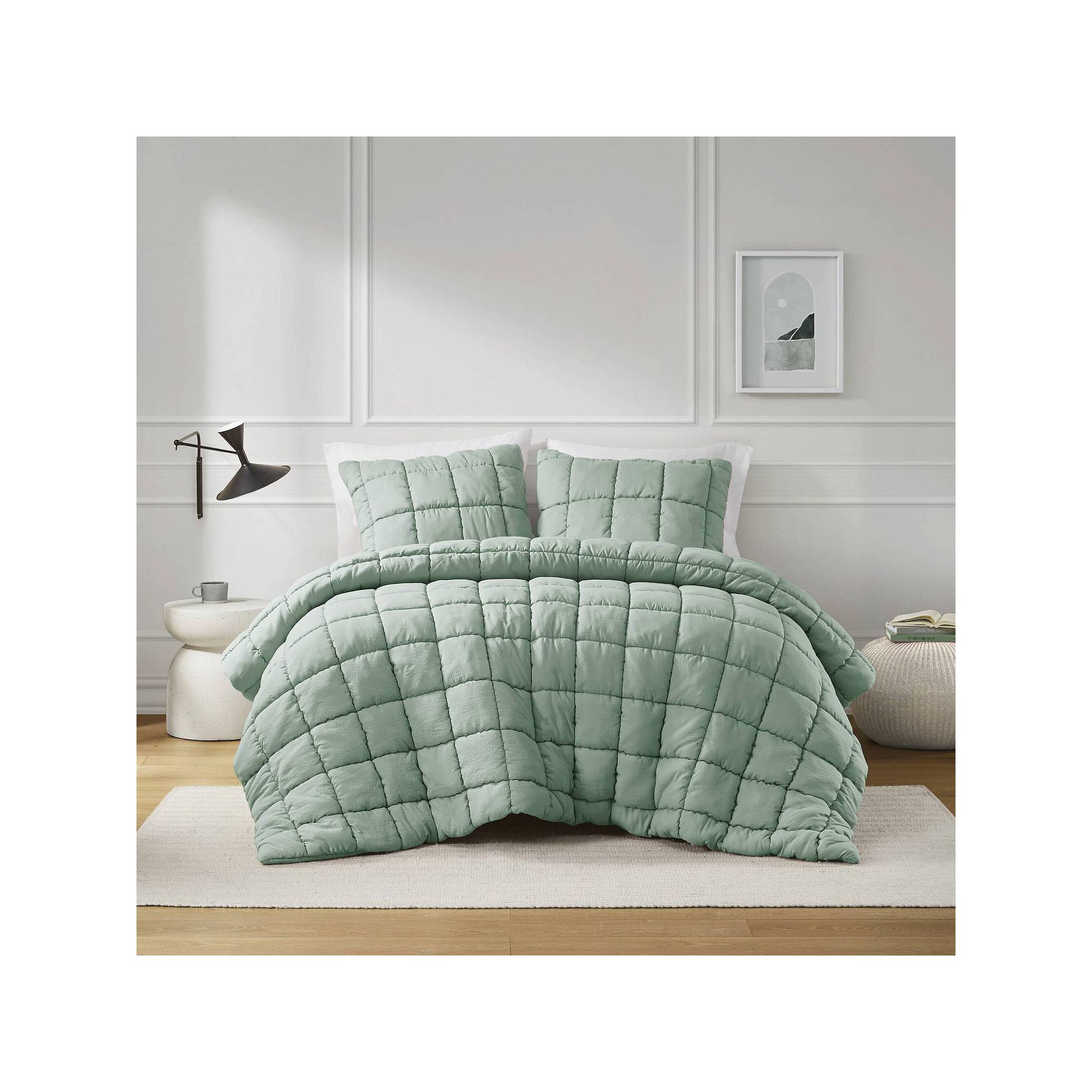 Intelligent Design Dream Puff Down Alternative Comforter Set, Green