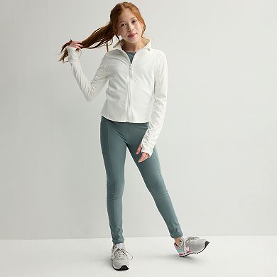 Girls 4-20 Tek Gear® Cinched Zip Front Jacket