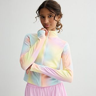 Girls 4-20 Tek Gear® Cinched Zip Front Jacket