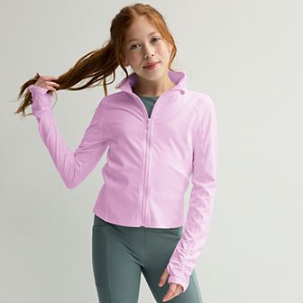Girls 4-20 Tek Gear® Cinched Zip Front Jacket