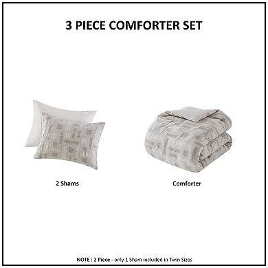 INK+IVY Cairo 3-Piece Cotton Jacquard Comforter Set