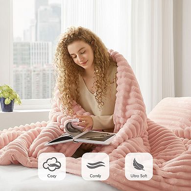 510 Design Avril Fluffy Ribbed Plush Comforter Set