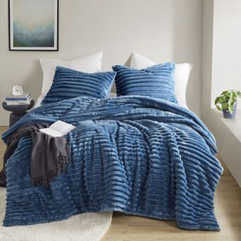 510 Design Avril Fluffy Ribbed Plush Comforter Set