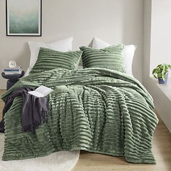 510 Design Avril Fluffy Ribbed Plush Comforter Set