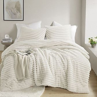 510 Design Avril Fluffy Ribbed Plush Comforter Set